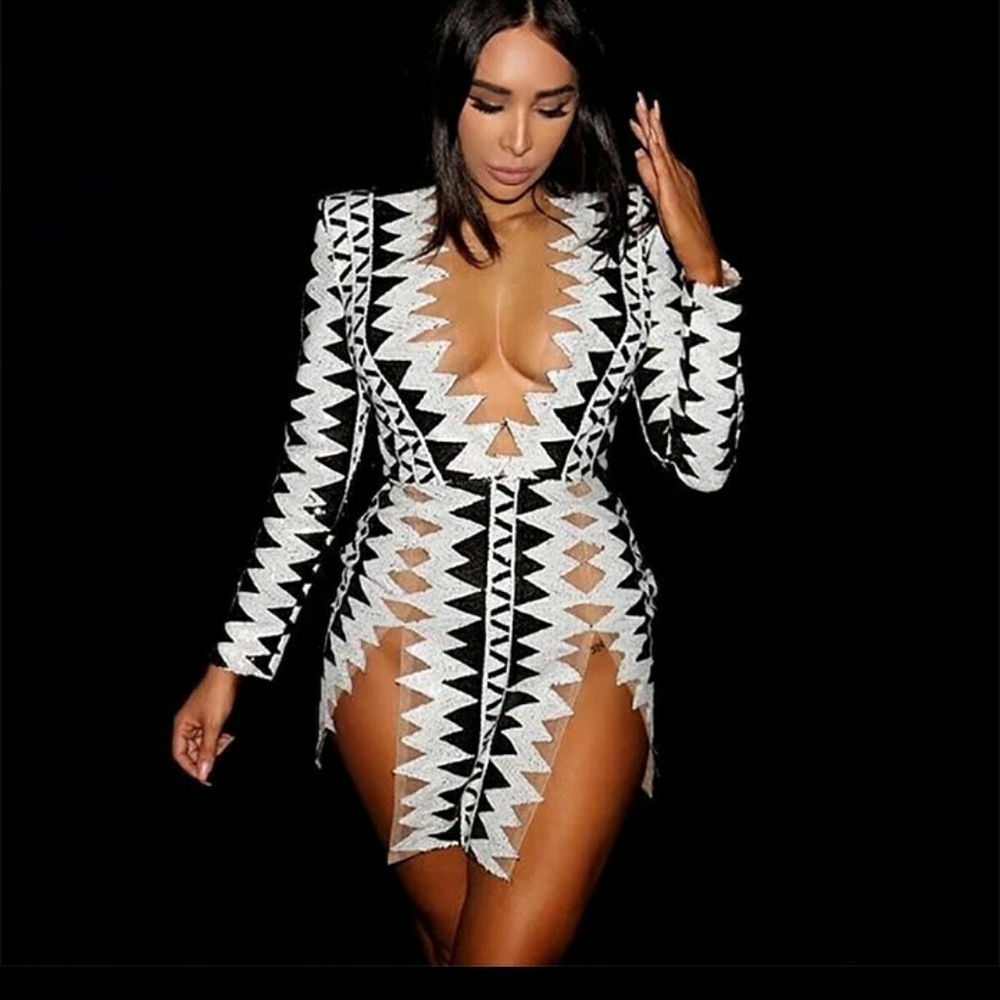 Kim K style💜 Gorgeous Sequin Embellished Mini